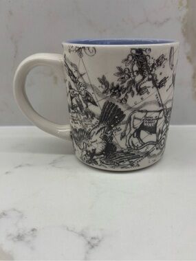 Anthropologie Salt and Earth Astrology Constellation Zodiac Mug Periwinkle